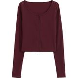 Aim'n Gebreid vest  bordeaux