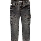 Slim-fit Jeans - Denim - Cargozakken - Verstelbare Taille - Slijtageplekken