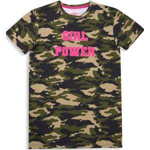 Threadgirls Shirt 'Montana'  kaki / olijfgroen / pink / zwart