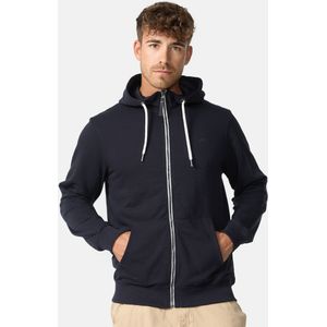 INDICODE JEANS Sweatvest 'Christos'  nachtblauw / wit