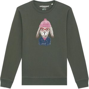 Watapparel Sweatshirt ' Hase '  kaki / gemengde kleuren