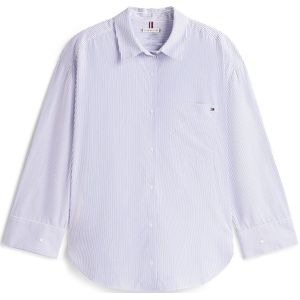 TOMMY HILFIGER Blouse  blauw / wit