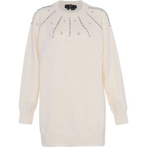 faina Trui  zilver / parelwit / wolwit