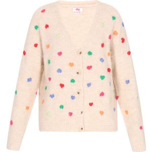 MYMO Gebreid vest  beige / groen / rood