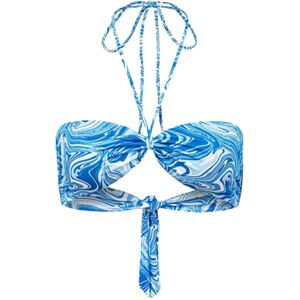 EKCENTRIK Bikinitop 'Aquadelic'  blauw