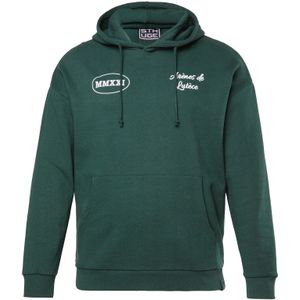 STHUGE Sweatshirt  donkergroen / wit