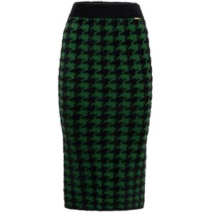 Influencer Rok  groen / zwart