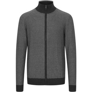 FQ1924 Gebreid vest 'Fqlewis'  zwart / wit