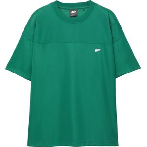 Pull&Bear Shirt 'STWD'  groen / wit