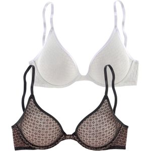 PETITE FLEUR BH  zwart / wit