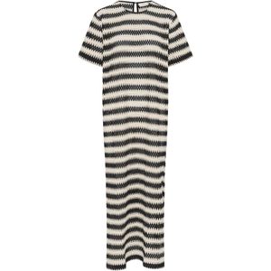 Kaffe Strandjurk 'KAMolin'  beige / zwart