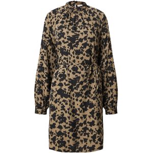 VILA Jurk 'Graffy'  brokaat / zwart