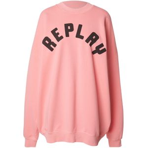 REPLAY Sweatshirt  oudroze / zwart