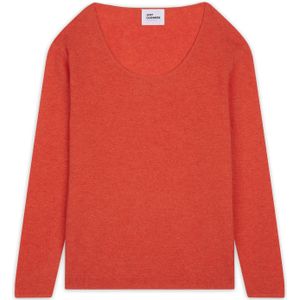 JUST CASHMERE Trui 'FIONA'  oranje