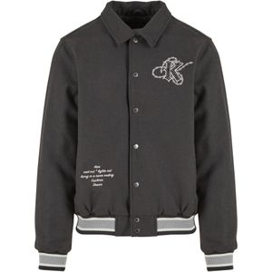 Karl Kani Tussenjas  lichtgrijs / zwart / wit