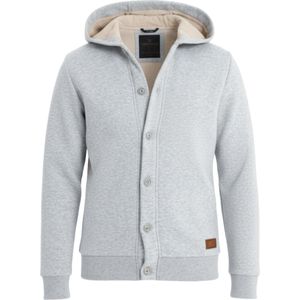 Ombre Sweatvest 'OM-SSZP-0186'  lichtgrijs