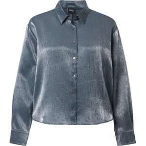 Ulla Popken Blouse  blauw gemêleerd