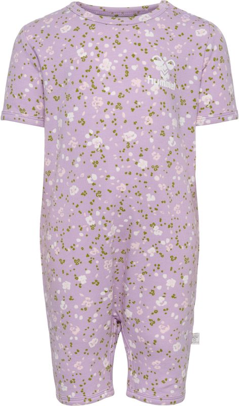 Hummel Rompertje/body  olijfgroen / sering / pastelroze / wit