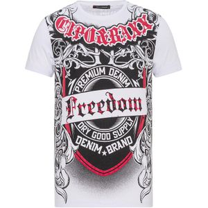 CIPO & BAXX Shirt  rood / zwart / wit