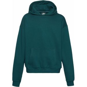 Just Rhyse Sweatshirt 'Just Rhyse Motel'  donkergroen / lichtroze / wit