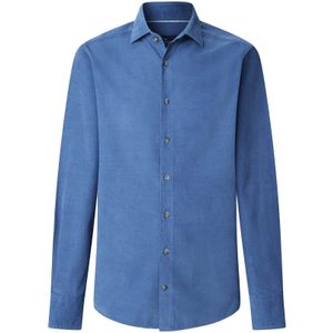 Hackett London Overhemd  cyaan blauw