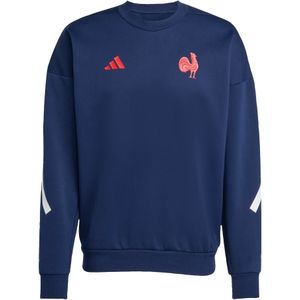 ADIDAS PERFORMANCE - France Travel - Sportsweatshirt - Donkerblauw - Vuurrood - Wit