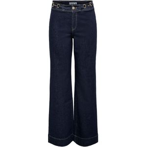 ONLY - ONLMadison - Jeans - Donkerblauw - Wide Leg - High Waist