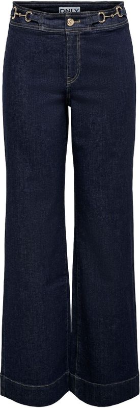 ONLY - ONLMadison - Jeans - Donkerblauw - Wide Leg - High Waist