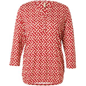 Soyaconcept - Blouse 'FELICITY' - Crème/Rood - Blouseshirt