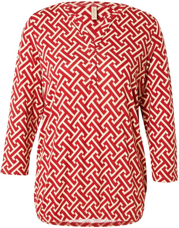 Soyaconcept - Blouse 'FELICITY' - Crème/Rood - Blouseshirt