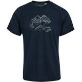 REGATTA Shirt 'Escade'  donkerblauw / wit