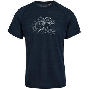 REGATTA Shirt 'Escade'  donkerblauw / wit