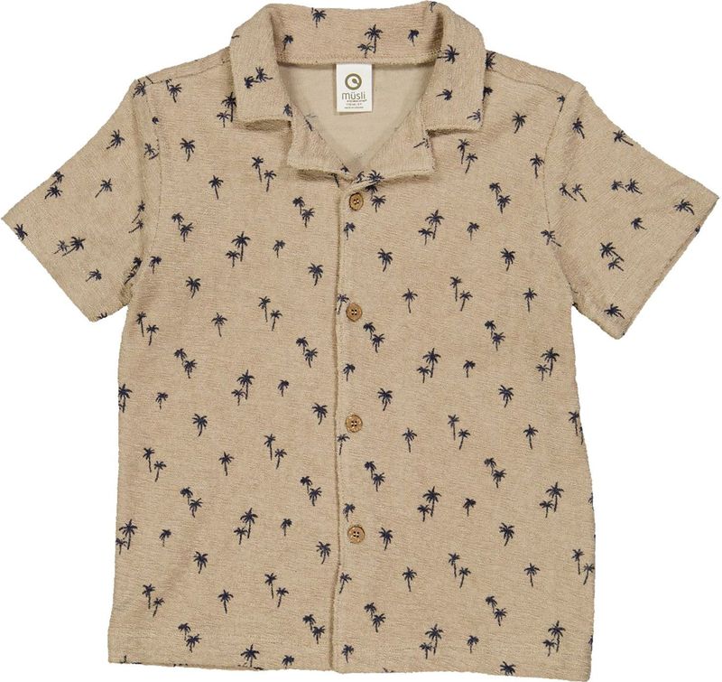 Müsli by GREEN COTTON Overhemd  sand / zwart