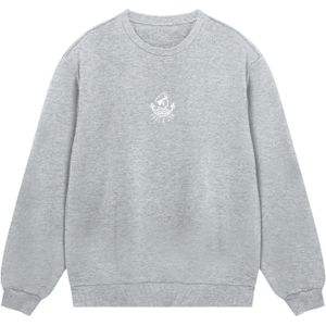 F4NT4STIC Sweatshirt 'Knut & Jan Scribble'  lichtgrijs / wit