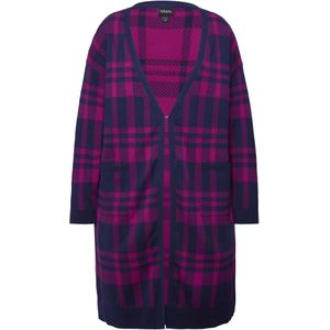 Ulla Popken Gebreid vest  marine / bessen