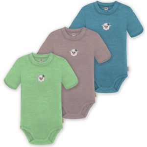 normani Rompertje/body 'Tihoi'  blauw / grijs / groen / wit