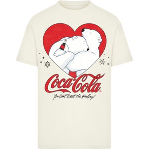 F4NT4STIC Shirt 'Coca Cola Hugging Bears'  ivoor