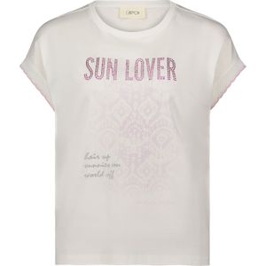 Cartoon Shirt  crème / magenta / oudroze / zilver