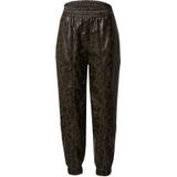 Marc Cain - Harembroek - Olijfgroen/Zwart - Imitatieleder - Dierenprint