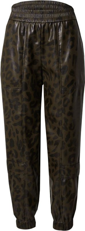 Marc Cain - Harembroek - Olijfgroen/Zwart - Imitatieleder - Dierenprint