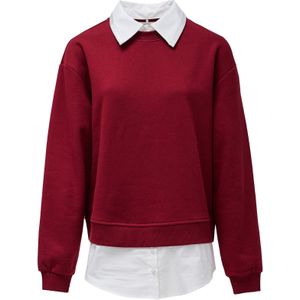 Salsa Jeans Trui  donkerrood / wit