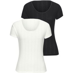 VIVANCE Shirt  zwart / wit
