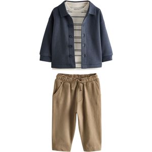 Next Set  navy / cappuccino / wit