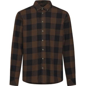 BLEND Overhemd 'BHBuster'  bruin / donkerbruin