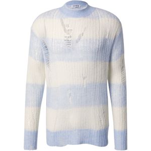 ABOUT YOU Limited Trui 'Leo'  blauw / wit