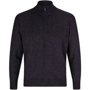 CASH-MERE.CH Gebreid vest  antraciet