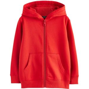 Next - Sweatvest - Rood - Met Ritssluiting - Capuchon