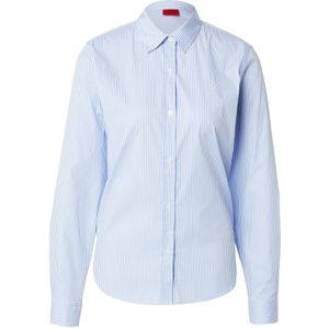 HUGO Blouse 'The Essential'  lichtblauw / wit