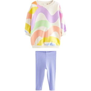 Next Set  lichtgroen / lila / oranje / offwhite