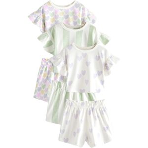 Next Nachtkledij  lichtgeel / lichtgroen / lavendel / wit